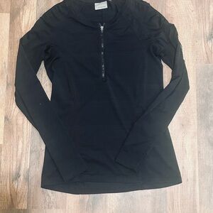Athleta Black Long Sleeve Women's Top